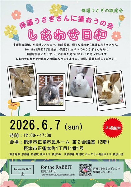 保護うさぎさんに逢おうの会～しあわせ日和～
